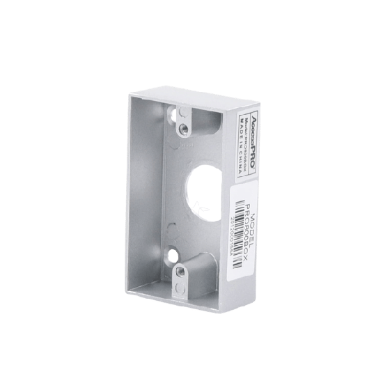 Caja cromada para instalación del botón PRO800B