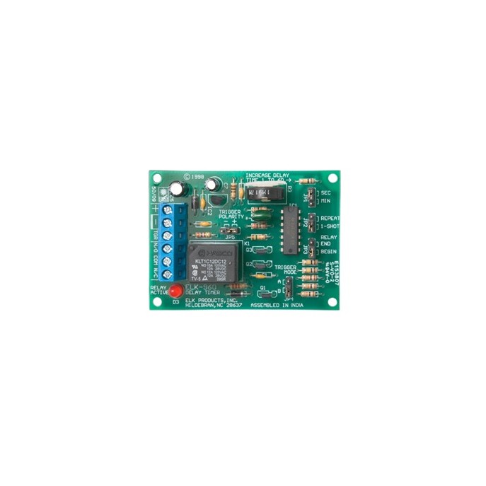 Relevador Con Temporizador / 3-60 Seg o 3-60 Min / Activación de Dispa