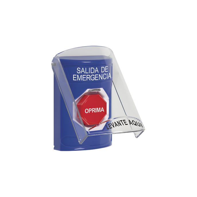 Botón de Salida de Emergencia / Tapa Protectora de Policarbonato / Res