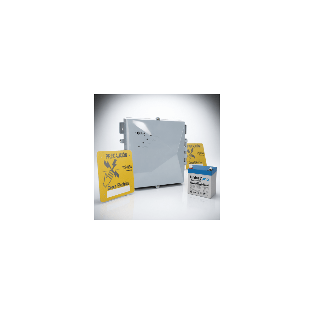 Energizador Perimetral / 12,000 V / 1 Joule / 2,500 m (8,202 ft) / Res