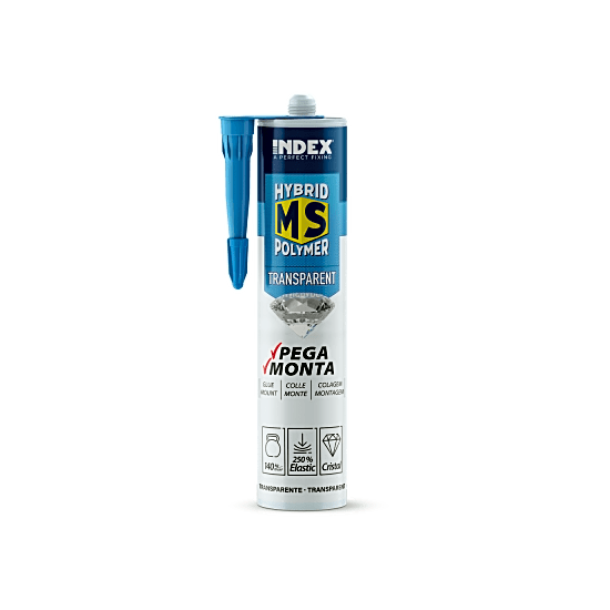 Adhesivo Sellador MS / Transparente / 290 ml / Polímero Híbrido / Resi