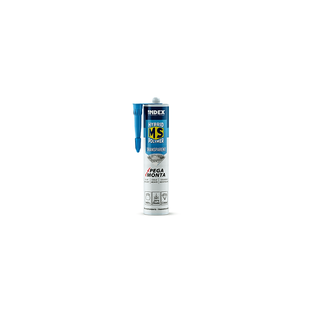 Adhesivo Sellador MS / Transparente / 290 ml / Polímero Híbrido / Resi