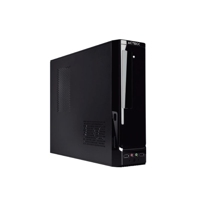 GABINETE ACTECK (AC-929042) ATOM GS240, SLIM, MICRO ATX,FUENTE SFX 450