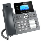 GRP2604P, Teléfono IP, 6 cuentas SIP, 3 líneas, PoE, 10 Mems