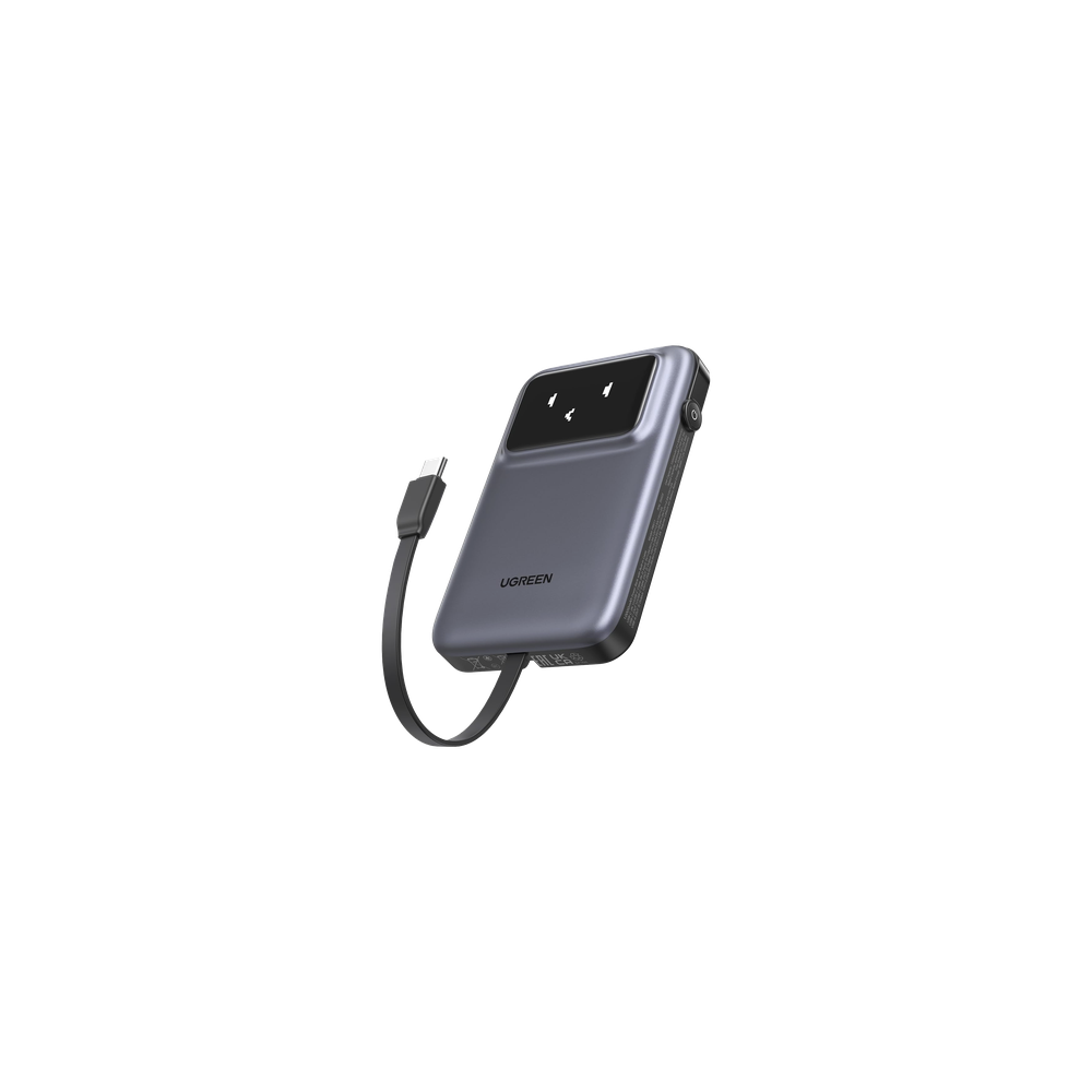 Power Bank Serie Uno | 10000mAh | 30W | con Cable USB-C Incorporado |