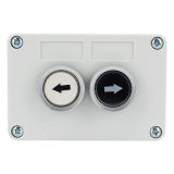 Botonera doble / IP40 / NO / 24VDC / 106 x 72 x 58 mm / 4.2 x 2.8 x 2.