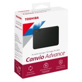 DISCO DURO EXTERNO TOSHIBA 2TB HDTCA20XK3AA ADVANCE V10 NEGRO