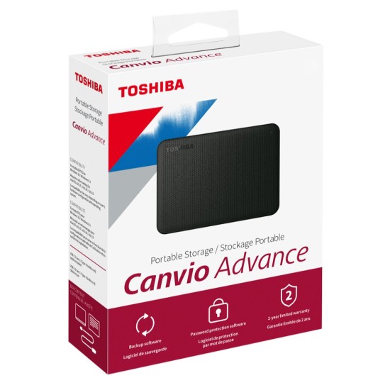 DISCO DURO EXTERNO TOSHIBA 4TB HDTCA40XK3CA ADVANCE V10 NEGRO
