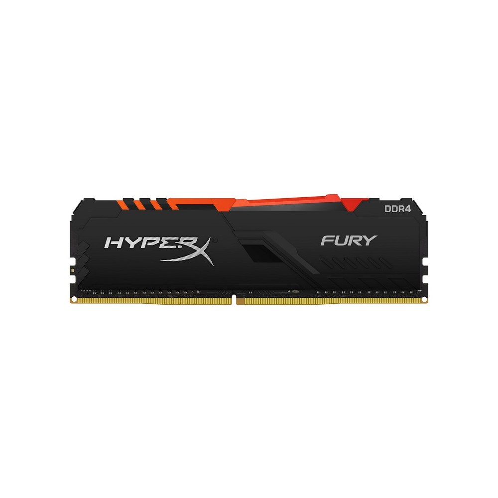 MEMORIA DDR4 KINGSTON HYPERX FURYBLACK RGB 8GB 2666MHZ(HX426C16FB3A/8)