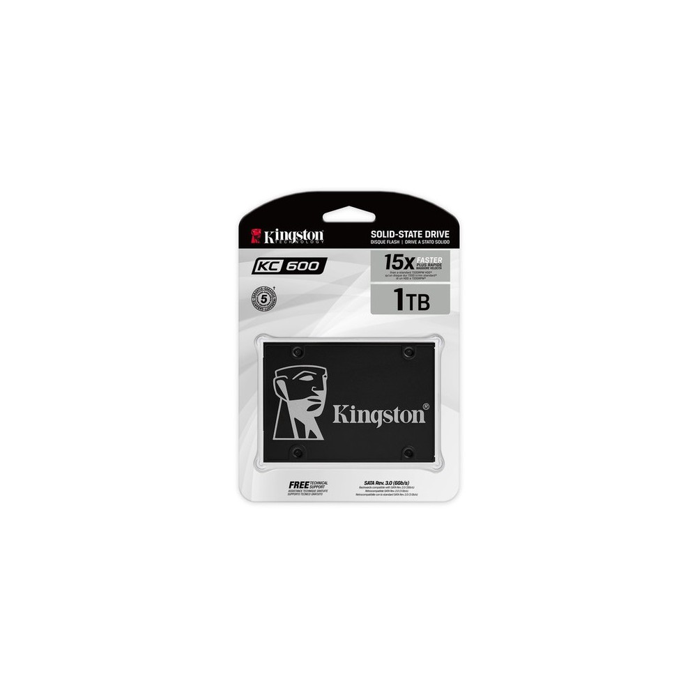 UNIDAD SSD KINGSTON SKC600 1TB SATA 3 2.5" (SKC600/1024G)