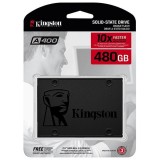 UNIDAD DE ESTADO SOLIDO KINGSTON INTERNO A400 480GB 2.5 SATA3 7MM LECT