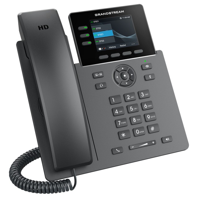 GRP2611G, Teléfono IP HD Carrier-Grade, 3 cuentas SIP, LCD 2.8" color.
