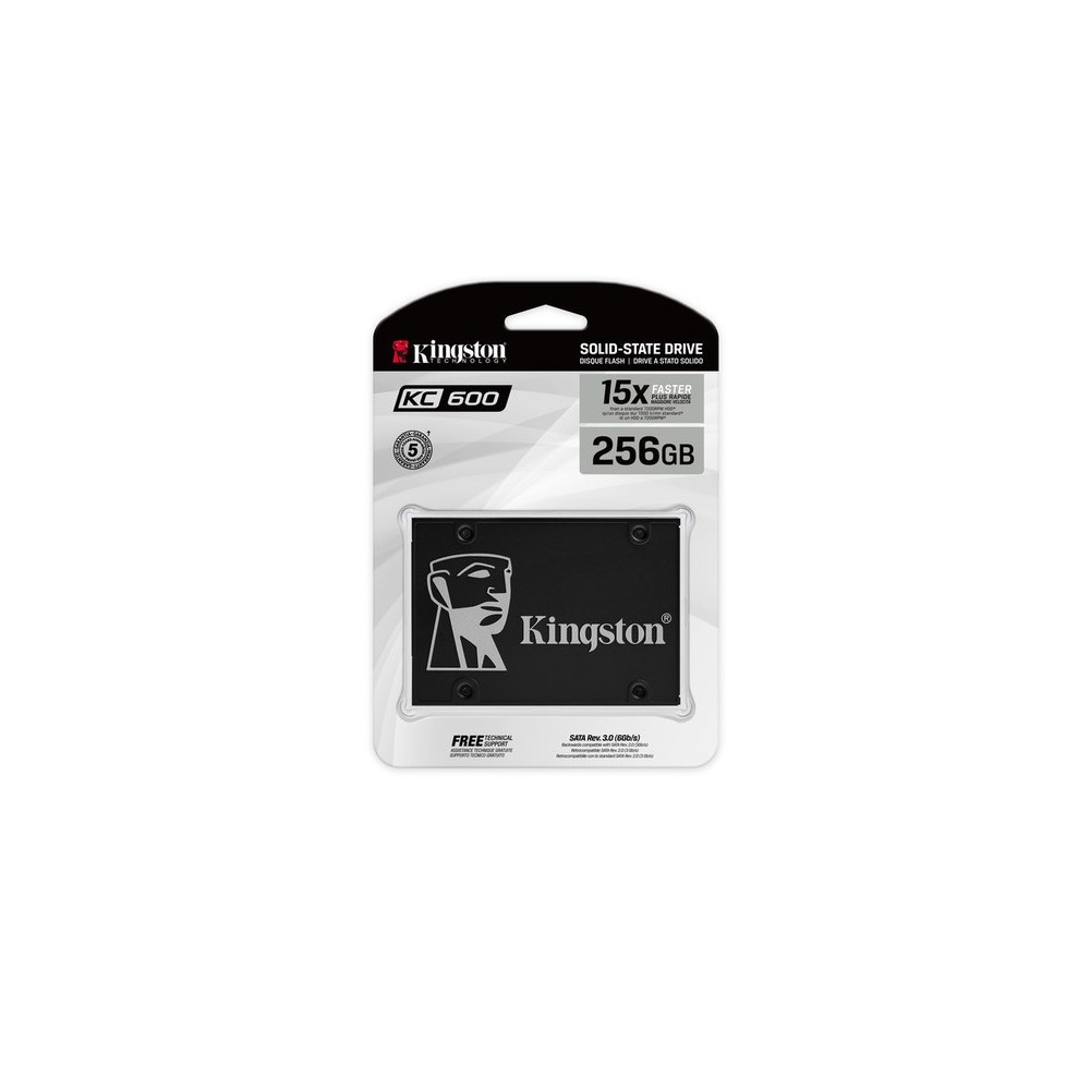 UNIDAD SSD KINGSTON SKC600 256GB SATA 3 2.5" (SKC600/256G)