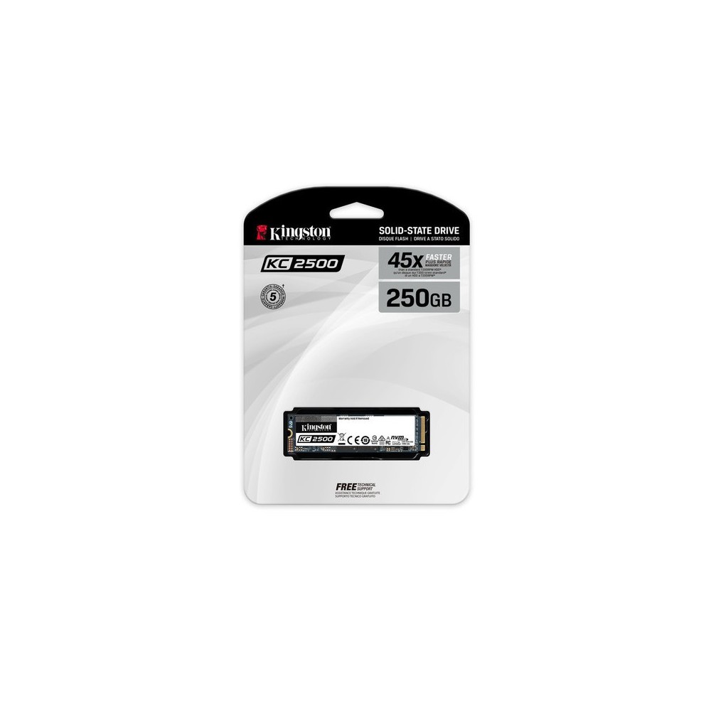 UNIDAD SSD KINGSTON SKC2500 250GB M.2 2280 NVME(SKC2500M8/250G)