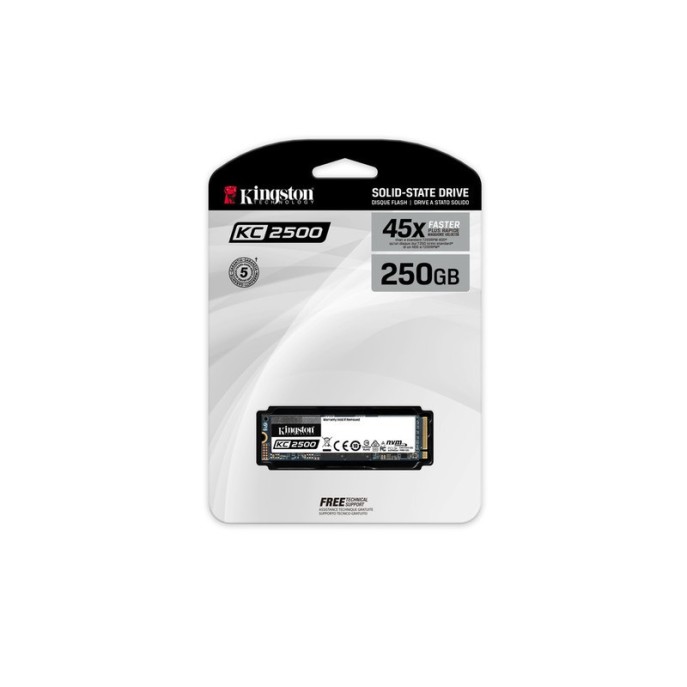 UNIDAD SSD KINGSTON SKC2500 250GB M.2 2280 NVME(SKC2500M8/250G)