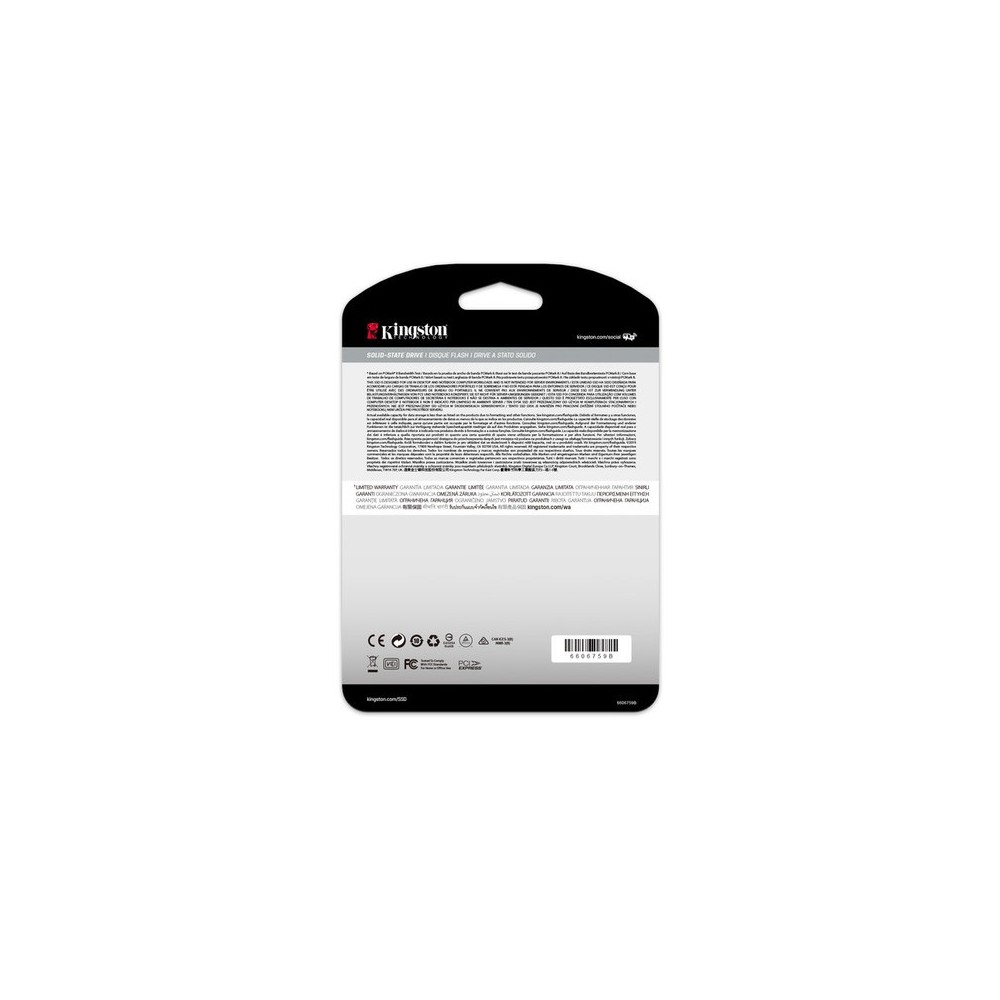 UNIDAD SSD KINGSTON SKC2500 250GB M.2 2280 NVME(SKC2500M8/250G)