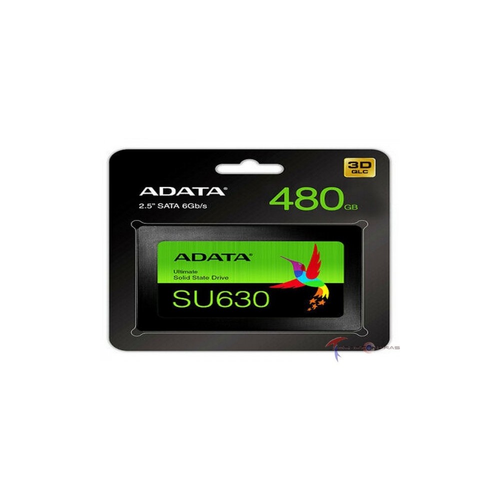 UNIDAD DE ESTADO SOLIDO SSD INTERNO ADATA SU630 480GB 2.5 SATA3 LECT.