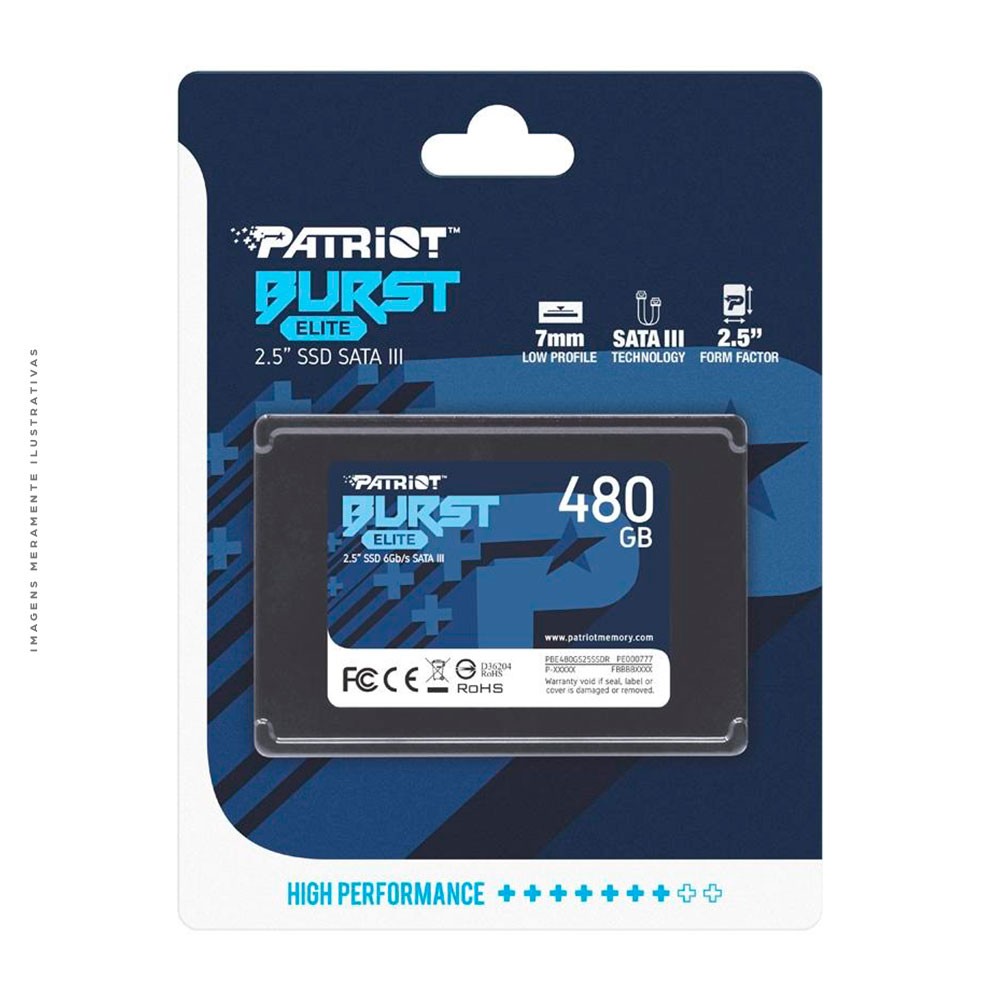 UNIDAD DE ESTADO SOLIDO INTERNO PATRIOT BURST ELITE 480GB 2.5 SATA LEC