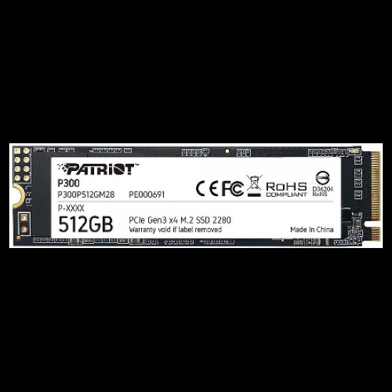 UNIDAD DE ESTADO SOLIDO INTERNO PATRIOT P300 512GB M.2 2280 NVME PCIE