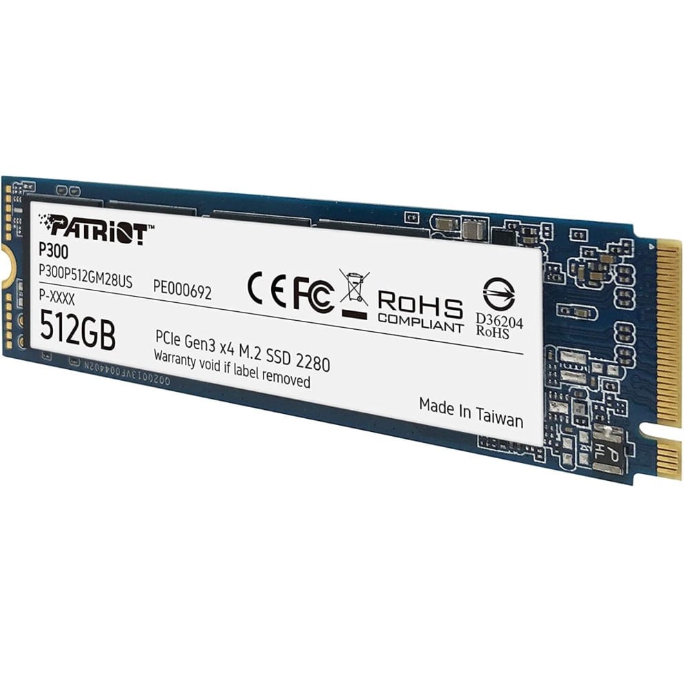 UNIDAD DE ESTADO SOLIDO INTERNO PATRIOT P300 512GB M.2 2280 NVME PCIE