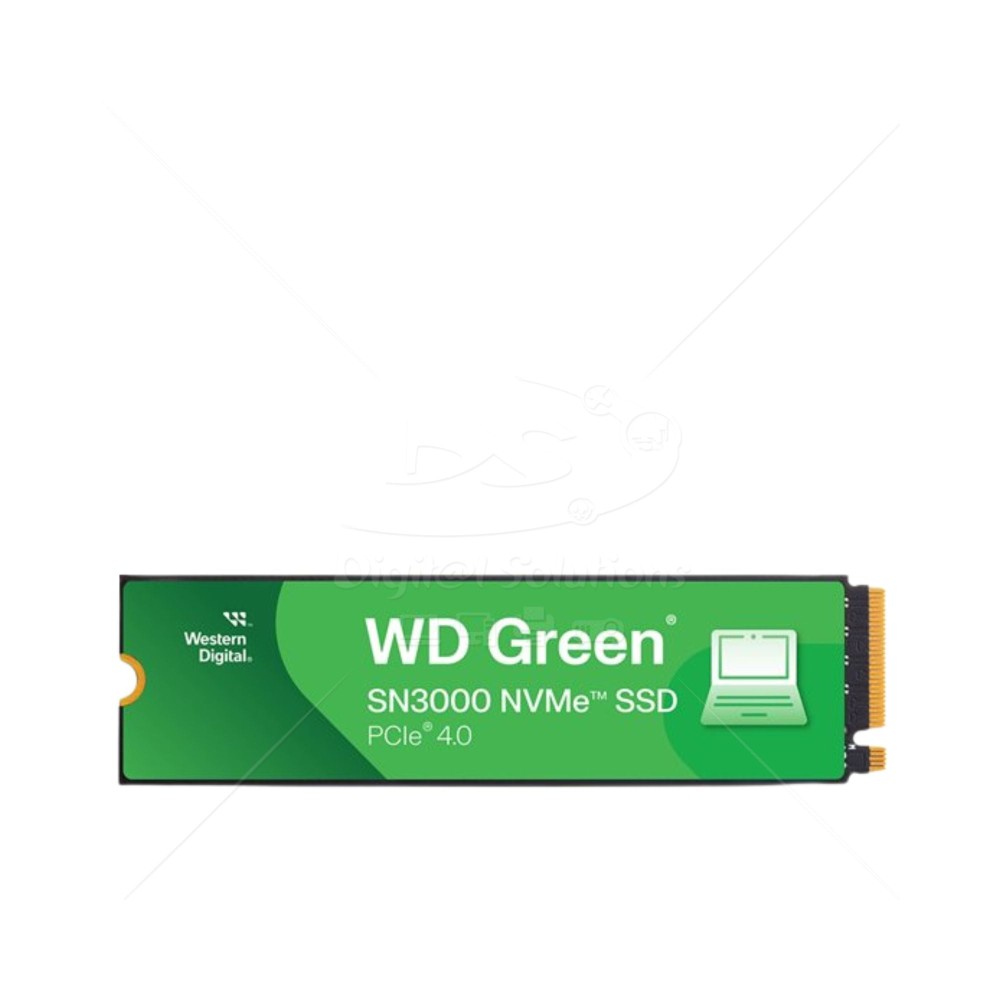 UNIDAD DE ESTADO SOLIDO SSD INTERNO WD GREEN SN3000 500GB M.2 2280 NVM