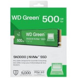UNIDAD DE ESTADO SOLIDO SSD INTERNO WD GREEN SN3000 500GB M.2 2280 NVM