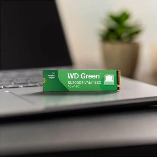 UNIDAD DE ESTADO SOLIDO SSD INTERNO WD GREEN SN3000 500GB M.2 2280 NVM