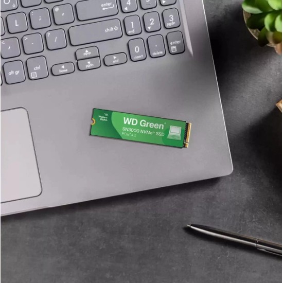 UNIDAD DE ESTADO SOLIDO SSD INTERNO WD GREEN SN3000 500GB M.2 2280 NVM