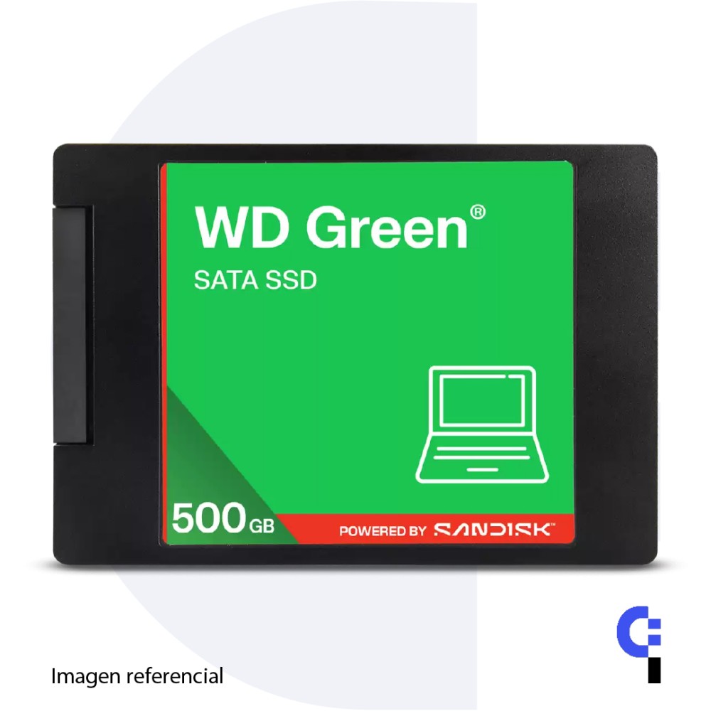 UNIDAD DE ESTADO SOLIDO SSD INTERNO WD GREEN 500GB 2.5 SATA3 6GB/S LEC