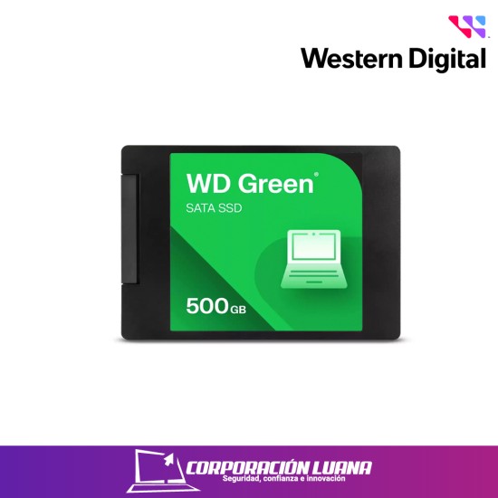 UNIDAD DE ESTADO SOLIDO SSD INTERNO WD GREEN 500GB 2.5 SATA3 6GB/S LEC