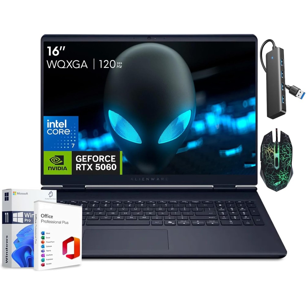 LAPTOP DELL GAMER ALIENWARE M16 AURORA AC16250 INTEL CORE 5-210H 16GB