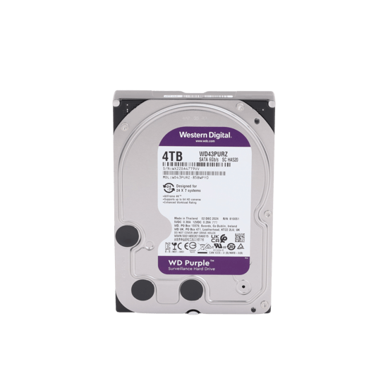 Disco Duro PURPLE de 4TB / 3 AÑOS DE GARANTÍA / Para Videovigilancia