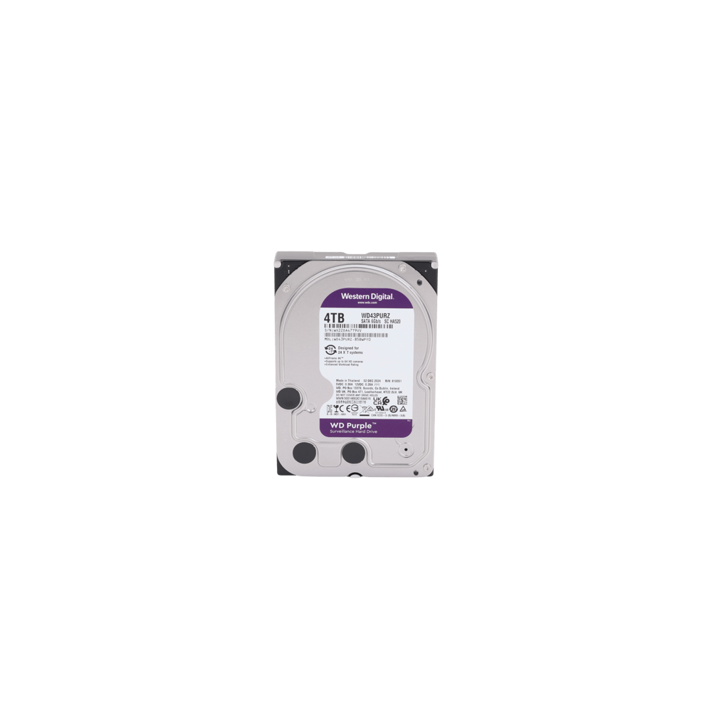 Disco Duro PURPLE de 4TB / 3 AÑOS DE GARANTÍA / Para Videovigilancia