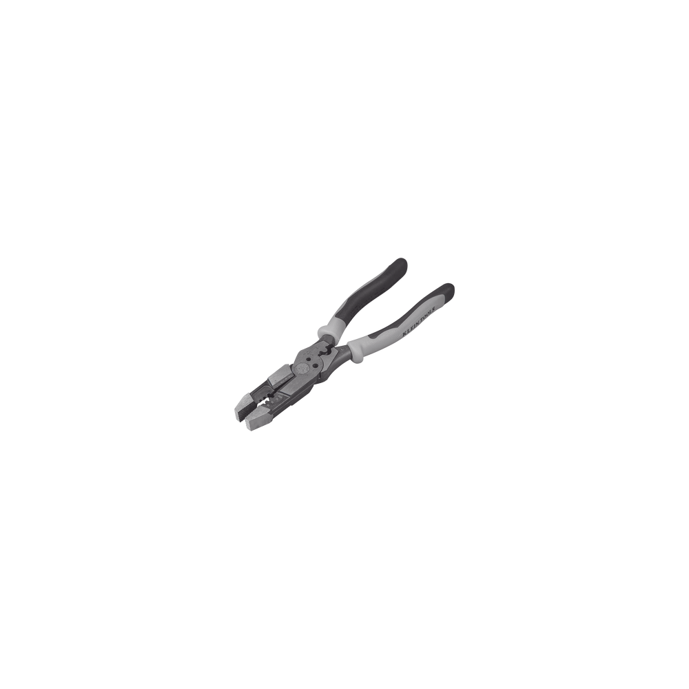 Pinza Híbrida con Ponchadora de 8". Pela Cable Sólido de 10-14 AWG y C