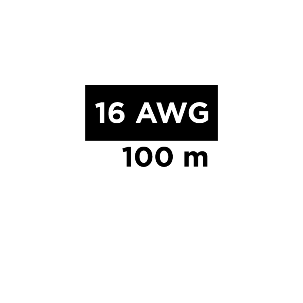 Cable Eléctrico de Uso Rudo 2 Hilos Calibre 16 AWG, Hasta 600 V. Rollo