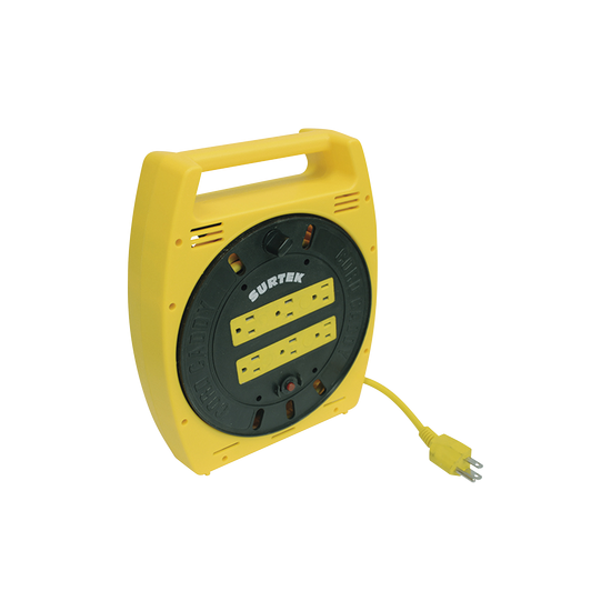 Multicontacto Eléctrico Tipo Carrete con 6 Contactos y 6 metros de Ext
