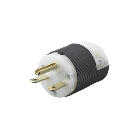 Clavija Entrada Recta En Angulo/ 15A 250V/ 2 Polos 3 Hilos/ Nema 6-15P