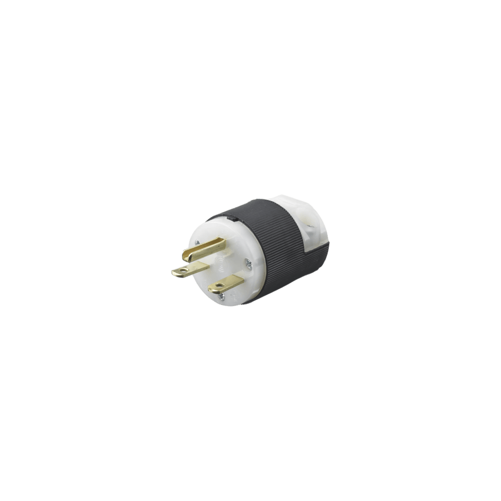 Clavija Entrada Recta En Angulo/ 15A 250V/ 2 Polos 3 Hilos/ Nema 6-15P