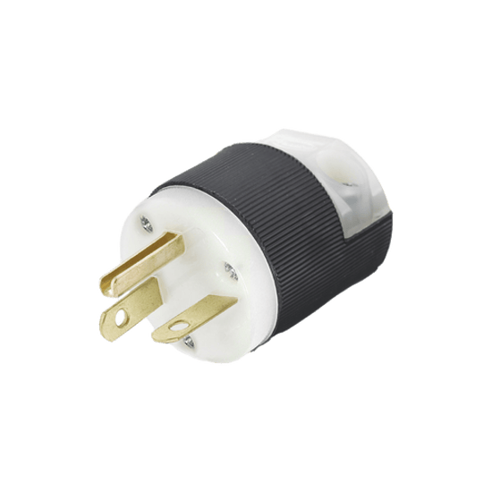 Clavija Entrada Recta En Angulo/ 15A 250V/ 2 Polos 3 Hilos/ Nema 6-15P
