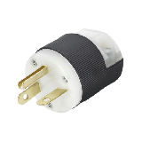 Clavija Entrada Recta En Angulo/ 15A 250V/ 2 Polos 3 Hilos/ Nema 6-15P