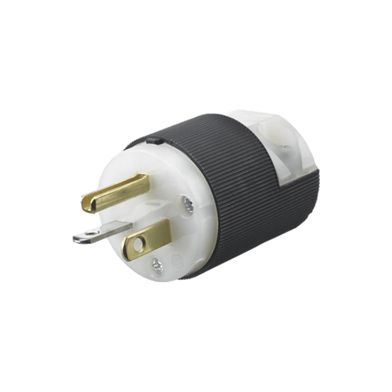 Clavija Entrada Recta En Angulo/ 15A 250V/ 2 Polos 3 Hilos/ Nema 6-15P