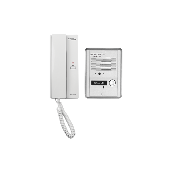 Kit de audio portero con un auricular (expandible hasta 3 auriculares)