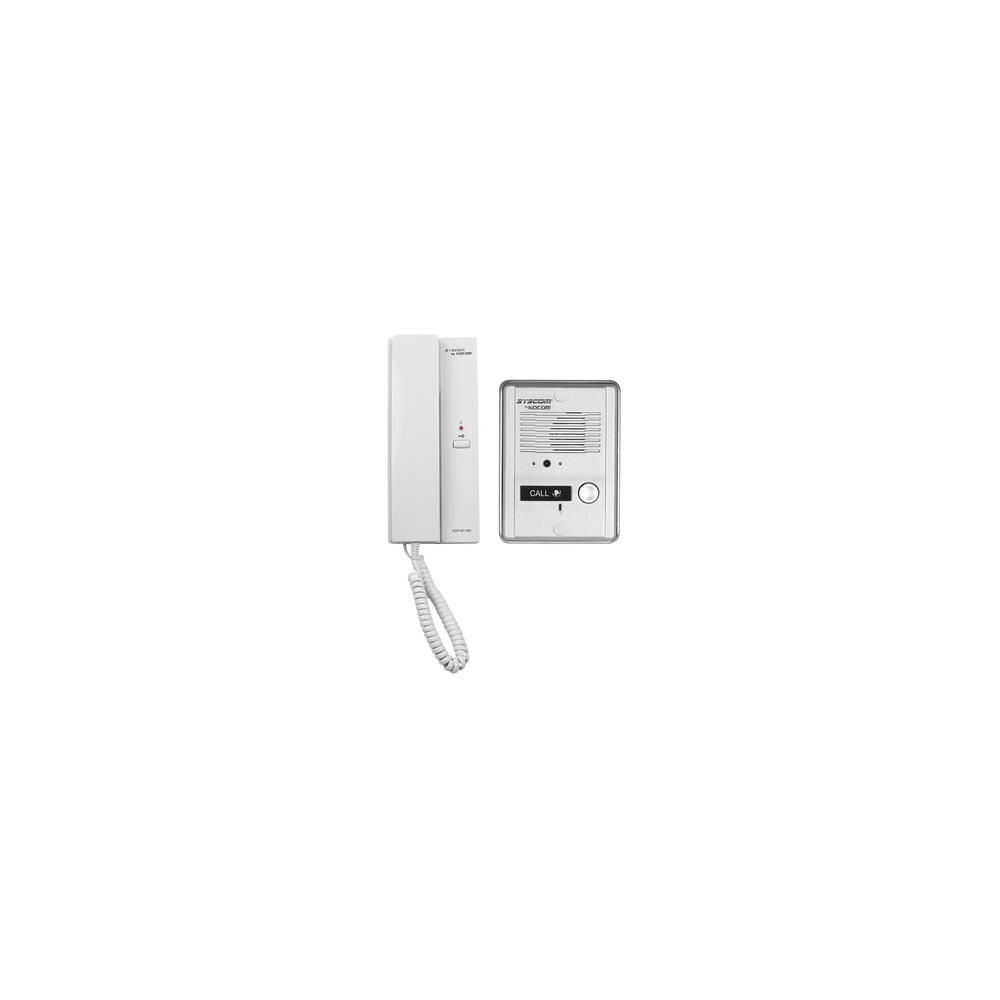 Kit de audio portero con un auricular (expandible hasta 3 auriculares)