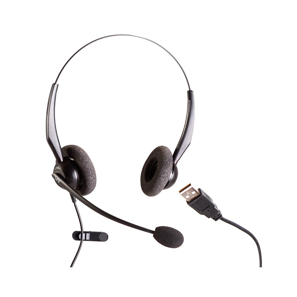 VT2000-NC-USB-D, Diadema Binaural NC, Conector USB