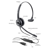 VT6200-UNC-D-USB-02, Diadema binaural, 2 micrófonos para cancelación d