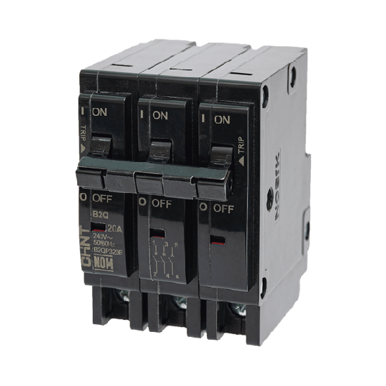 MCB - Interruptor Termomagnético Enchufable, Serie: B2Q, 3P, 40A, 240V