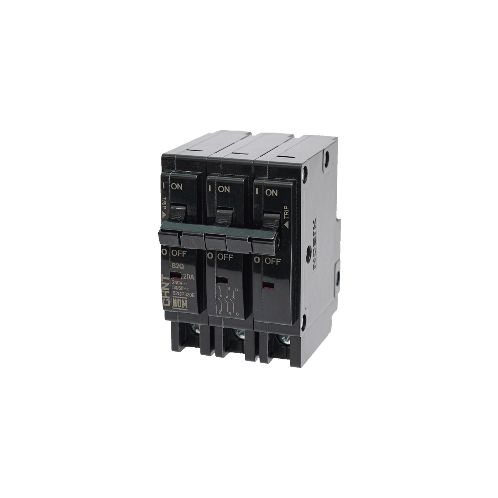 MCB - Interruptor Termomagnético Enchufable, Serie: B2Q, 3P, 40A, 240V