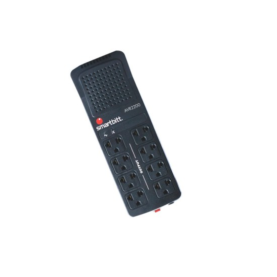 SMARTBITT SBAVR2200 REGULADOR 2200VA/1100 WATTS, 8 CONTACTOS, RJ-11