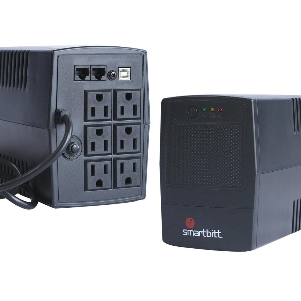 SMARTBITT SBNB1000USB NO-BREAK 1000VA/500 WATTS, 6 CONTACTOS, RJ-11