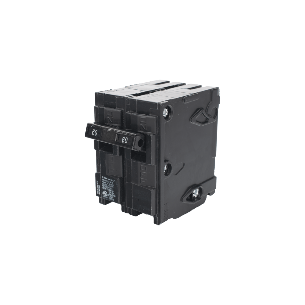 Interruptor automático enchufable tipo QP 2 polos, 60 amp